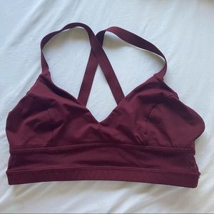 maroon lululemon sports bra!